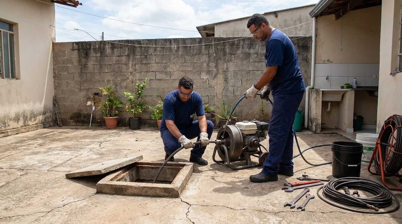 Sucção de Resíduos no Residencial Eldorado, Campinas‑SP